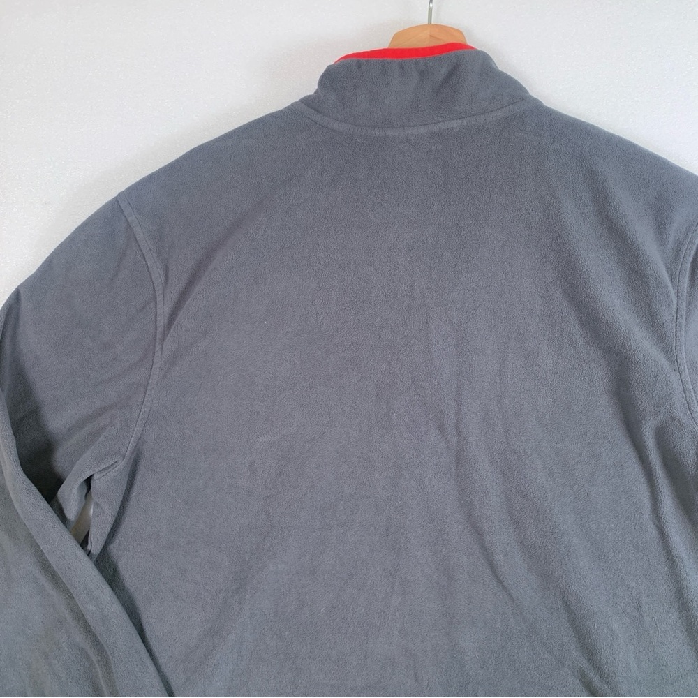 STARTER Men’s 1/4 Zip Grey Pullover Fleece Sweater Size Large 42-44 - Picture 7 of 12